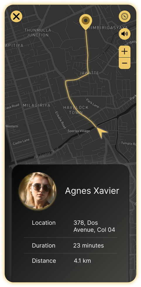 Daily UI #020 - Location tracker 020 daily ui dark design figma location map navigation tracker ui