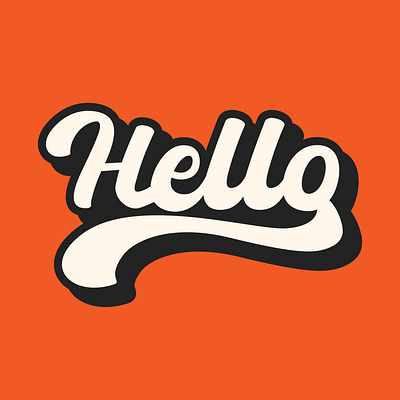 Hello World! graphic design logo logo design retro retro logo vintage
