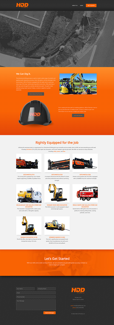 Horizontal Directional Drilling Website agency alarie design branding design graphic design ui