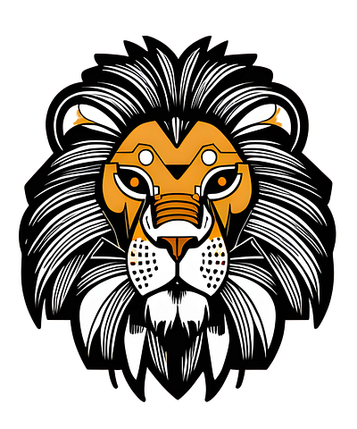 Lion Face Vector illustration 3d adobe animal animal design animation branding design graphic design illustration lion lion face logo motion graphics pet ui ux vector