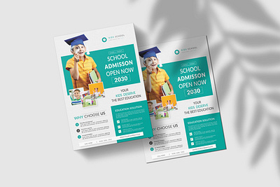 School admission flyer business template