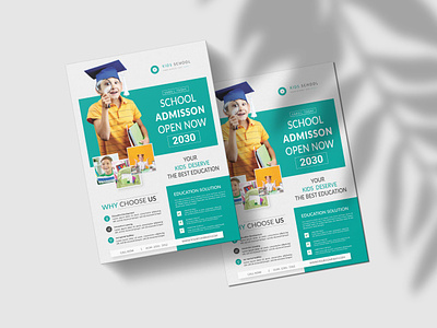 School admission flyer business template