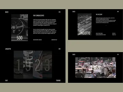 LINGOTTO — Factory Concept 02 animation architecture branding design factory fiat graphic design italian design layout motion graphics typography ui ui design web concept