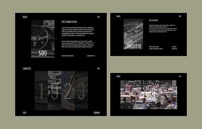 LINGOTTO — Factory Concept 02 animation architecture branding design factory fiat graphic design italian design layout motion graphics typography ui ui design web concept
