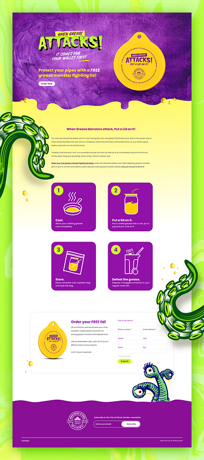 Campaign Landing Page agency alarie design branding design graphic design ui