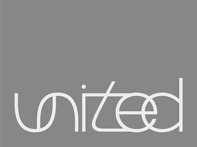 united logotype branding custom lettering logo logotype typography united