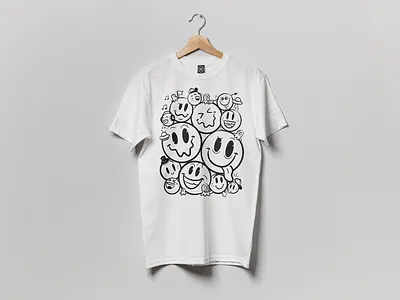 It's fine, keep smiling aliens apparel emoji graphic graphic design illustration smilies swag tshirt