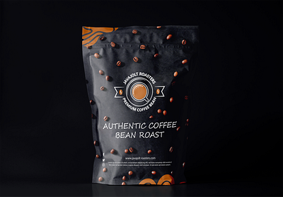 Coffee bean roast package mockup branding graphic design illustration logo typ typography ui