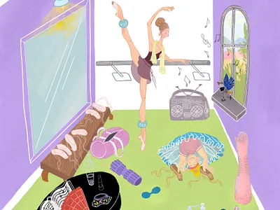 Illustration about children enyoing their parents job #1 bookdesign childrenbookillustration cover design graphic design illustration