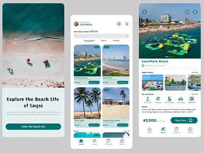 LagBeach app design ui ux