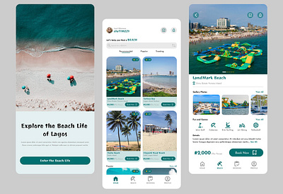 LagBeach app design ui ux