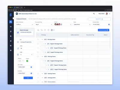 Complex Table app complex design desktop modern table ui user interface ux