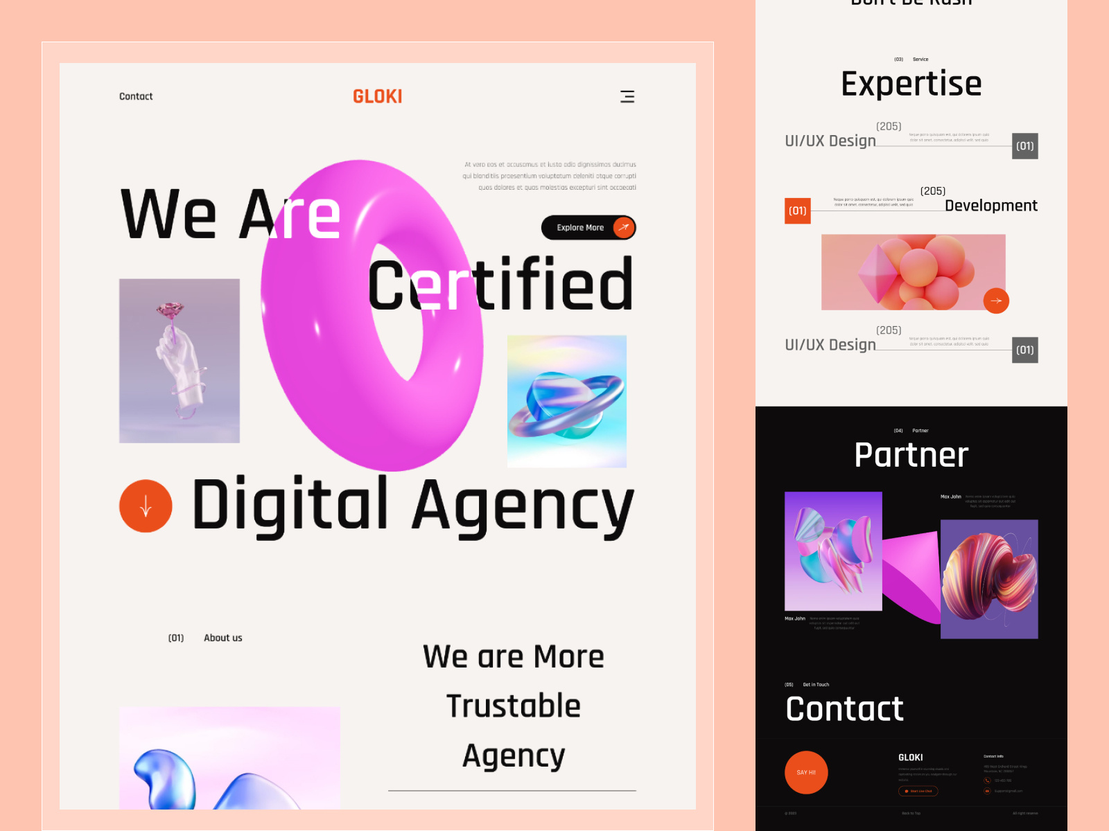 Digital Agency Landing Page by Umar Faruk on Dribbble
