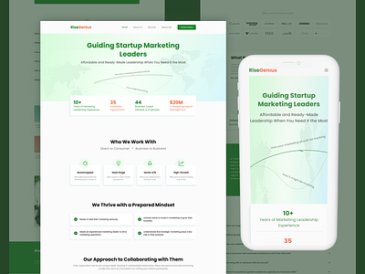 Business Consulting & Services-Landing Page branding design graphic design ui ui ux uiux ux