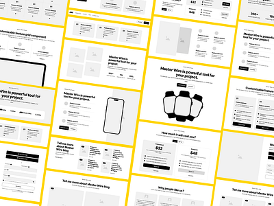 Wireframe 560 pre-build blocks app blocks clean component creative design figma flat icon kit landing page minimal mobile redesign template web website wireframe wireframes wireframing
