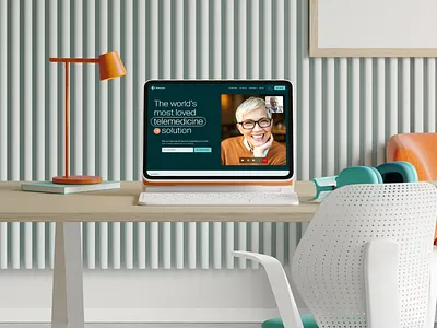 3D visual 3d application branding design illustration job telehealth telemedicine video call visuals