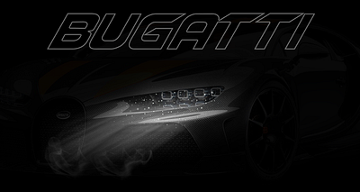 Bugatti Headlight art banner bugatti bugatti headlight car car light design fanart graphic design hypercar illustration supercar