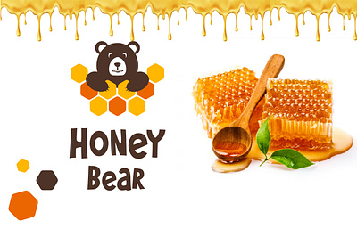 Honey Bear branding design graphic design illustration logo vector