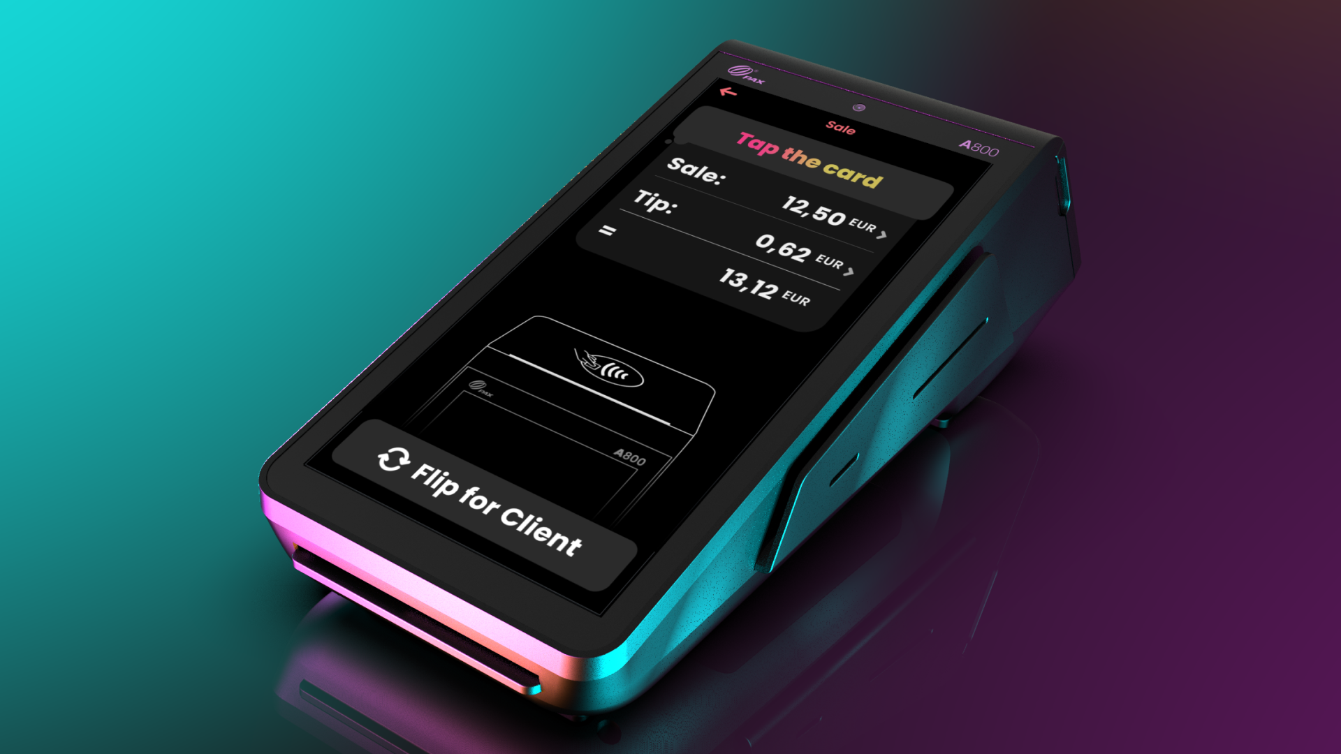 Flip and Pay a800 castles ingenico pax paxa800 paxtechnology paymentexperience paymentterminal pointofsale pos teddygraphics ui uiux userexperience userexperiencedesign ux uxui verifone worldpay