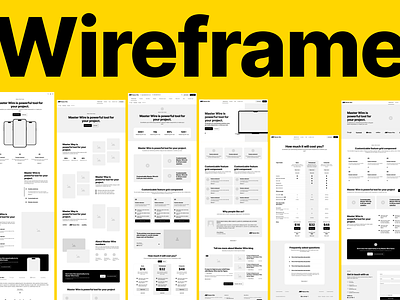 Wireframe kit for desktop animation blocks design desktop desktop wireframe figma graphic design kit motion graphics page pages template ui web web design wireframe wireframe desktop wireframe kit wireframe page wireframing