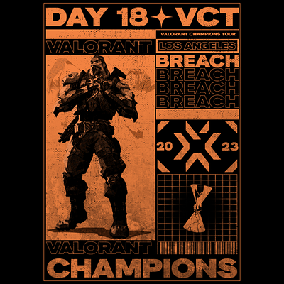 Valorant Champions 2023 - Day 18 art artwork design poster valorant