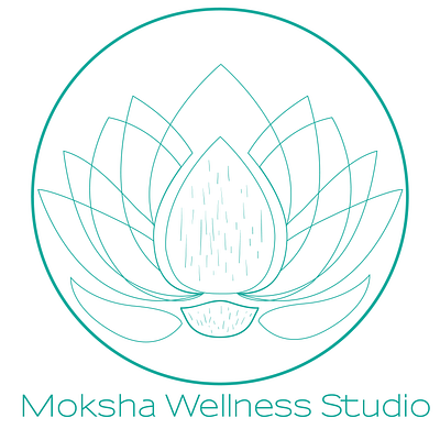 Moksha Wellnes Studio Logo illustration logo