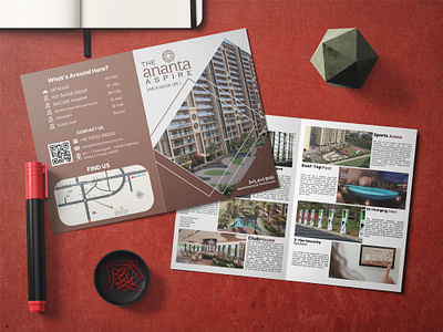 Brochure Design. branding brochure design graphic design the ananta aspire tryfold