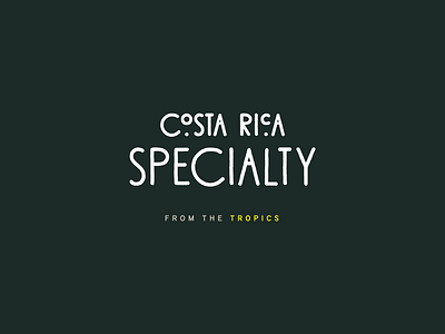 Costa Rica specialty logo branding design graphic design logo vector