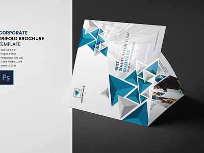 Square Trifold Business Brochure advertising agency brochure business business brochure business plan clean company brochure corporate corporate brochure creative brochure minimal multipurpose brochure photoshop template print ready professional profile business promotional proposal square brochure square trifold brochure