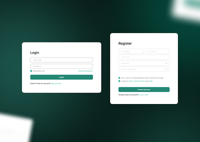 Login & Register Form app basic create an account design challenge login minimal register sign in sign up ui website