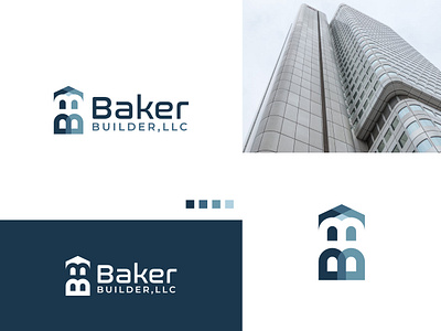 Baker Builder Logo b logo brand branding builder building business concept creative designer idea logo logomark logotype minimal minimalist modern real estate realtor realty simple