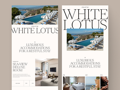 The White Lotus Webflow Template clean design ui ux web website