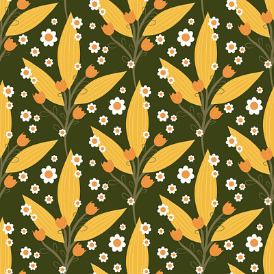 Garden Reverie colorful decor floral patterns illustration pattern trendy vector