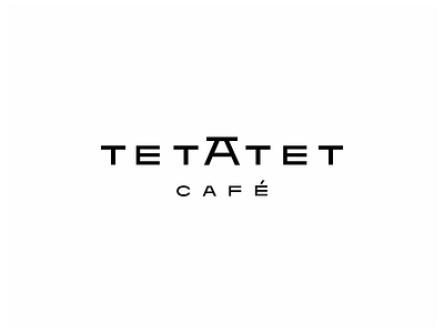 TET A TET branding cafe design face to face graphicdesign logo logodesign logomark logotype privat