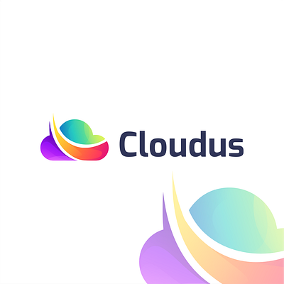 Cloudus app branding design graphic design logo vector