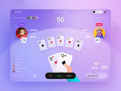 Web3 Poker Gaming App 3d app blockchain casino crypto dapp decentralized design gamble gaming glassmorphism lobby nft play poker product design smart contract token ui ux