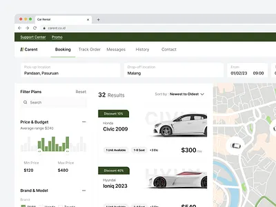 Carent's - Car Rental Dashboard car dashboard car rental dashboard cart rent dashboard clean dashboard filter price range product design rent car dashboard rent dashboard rental car rental car dashboard simple