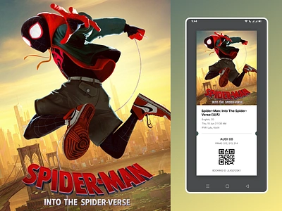 #17 - Email Receipt - Ticket / Spider-Man 17 challenge daily ui 017 daily ui 17 daily ui challenge dailyui dailyui 17 dailyui17 design email email receipt movie movie ticket receipt spiderman spiderverse ticket ui