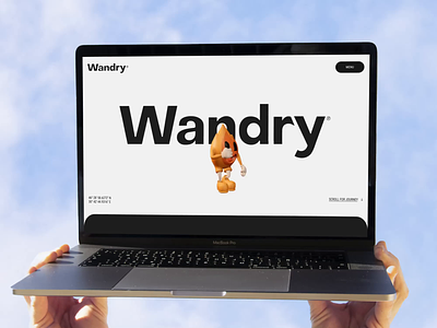 Wandry agency landing page design 3d about us animation branding creative agency design graphic design homepage illustration interface landing page logo marketing minimal portfolio projects ui user experience ux web design