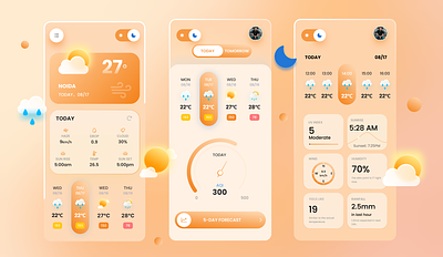 ForecastMaster: Your Ultimate Weather Companion 3d icons climate conditions graphic design interface location based forecast meteorology mobile app ui user friendly interface user interface uv index ux visualdesign weather api weather app weather forecast weather maps