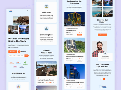 Hotel Booking Website Mobile Responsive accomodation android app design boooking branding design holiday hotel ios landing page luxury minimal mobile version reservation resort responsive traveling ui ux website