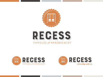 Recess Taphouse and Nanobrewery branding design graphic design logo