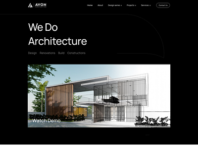 Avon Construction branding graphic design ui website