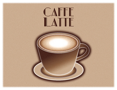 Caffe Latte adobe illustrator cafe caffe coffee graphic design illustration illustrator latte