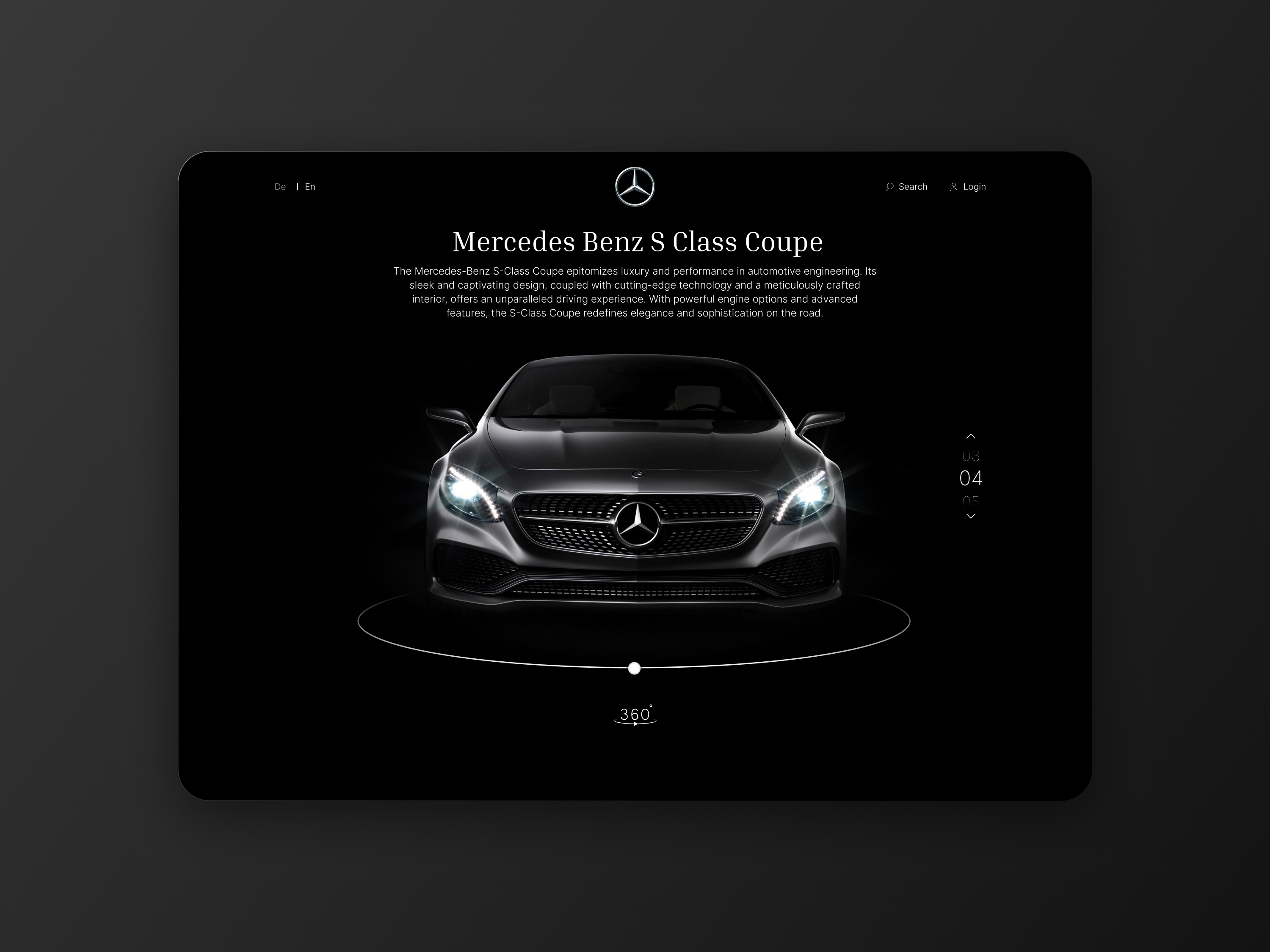 web design - Mercedes Benz design hero section landing page landingpage minimal ui web design