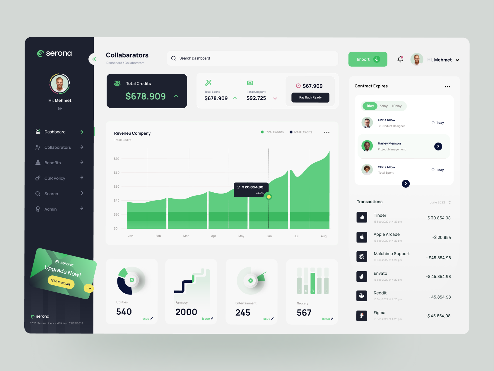 Example of Web App Design, Dev. Ready Figma