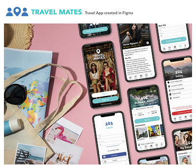 Travel Mates graphic design logo product design travel ui ux