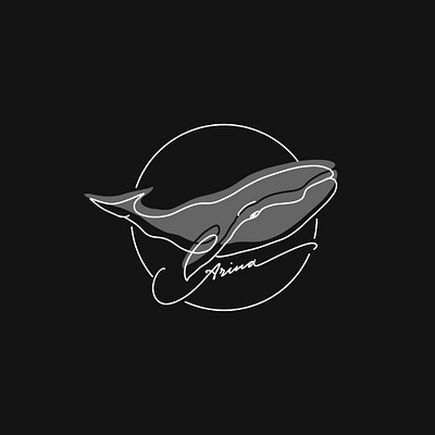 Logo or print design. Whale calligraphy design graphic design illustration lineart logo logo design print print design vector whale