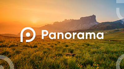 Panorama — Logo Concept branding design graphic design icon logo nature symbol tourism tv vacations vector