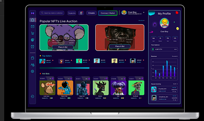 The "NFT Odyssey: Journey into Digital Aesthetics" design graphic design typography ui ux